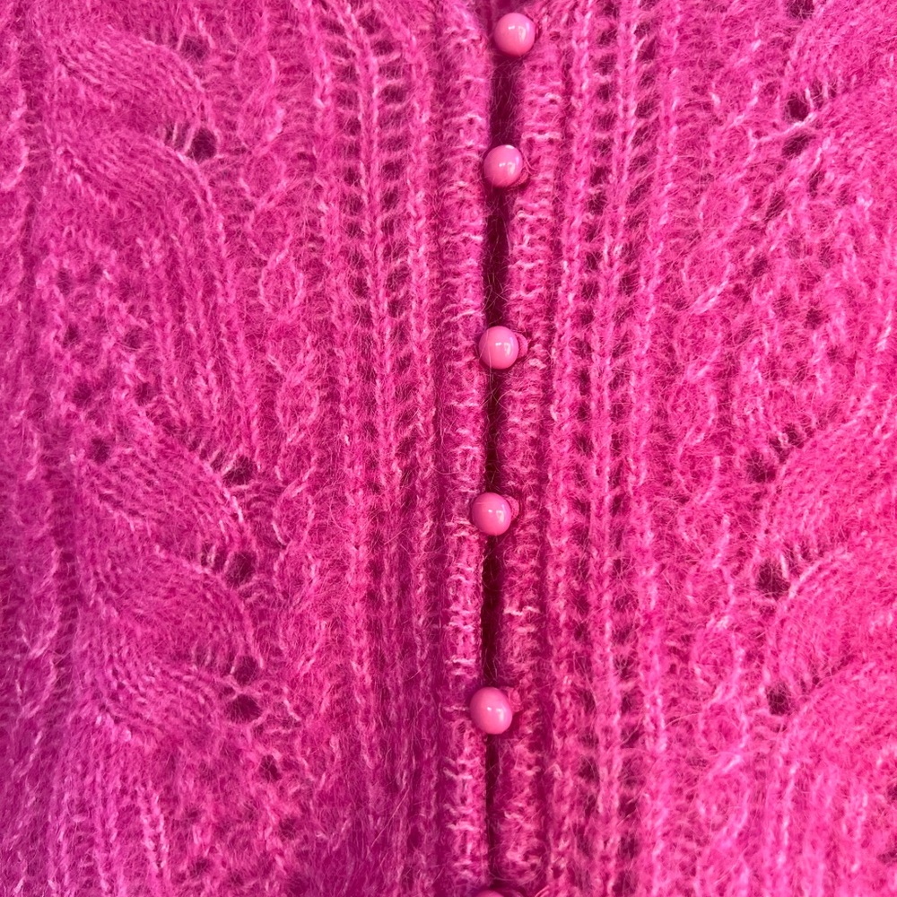 Sézane Susanna Kid Mohair/Wool Cardigan in Wisteria - NWOT - Picture 8 of 10